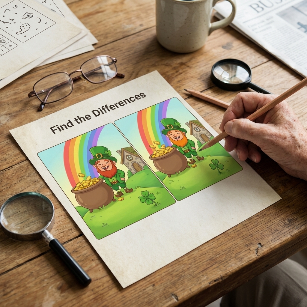 Personalized activity sheet on a table